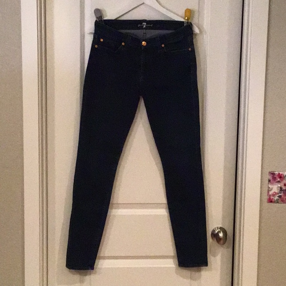 7 for all mankind skinny jeans, size 30